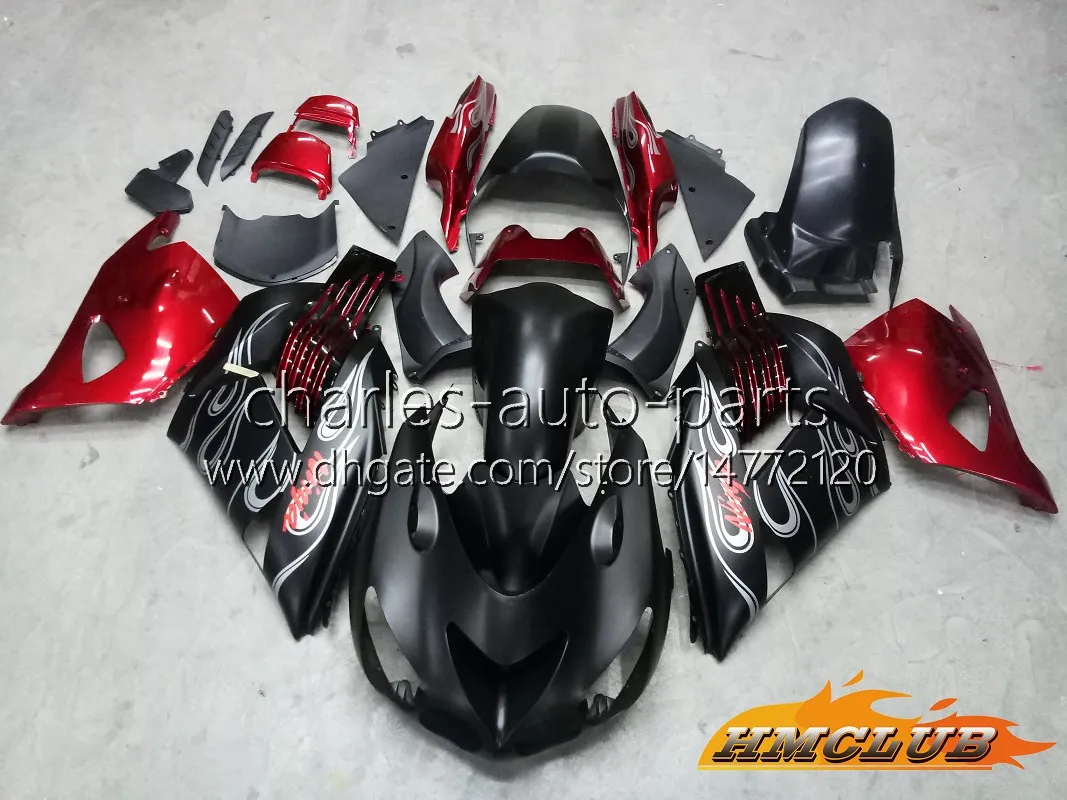 Red Flames OEM Injection Fairing Body No.52 For Kawasaki Red Flames OEM Injection Fairing Body No.52 For Kawasaki