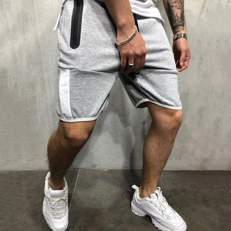 Qnpqyx Nieuwe Streetwear Sports Mannen Shorts Slanke Stiksels Vijfpunt Jogging Broek Casual Heren Tether Closure Hip Hop Joggingbroek