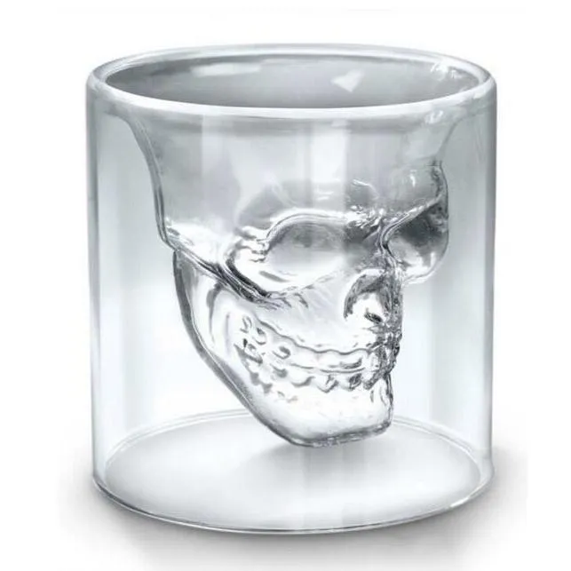 25 ml 70 ml 150 ml 250 ml wijnbeker schedel glas shot glazen bier whisky halloween decoratie creatieve transparante drinkware drinkglazen FY4501