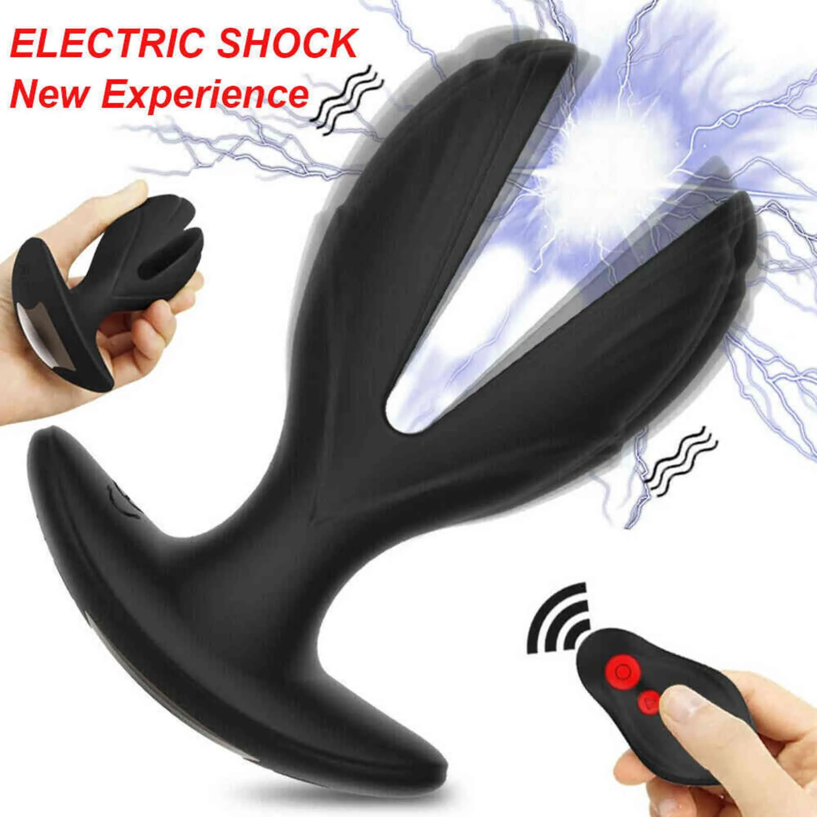 NXY Cockrings Anal sex toys Remote Control Wearable Vibrating dilator hook Butt tail Plug Prostate Vibrator gay electric shock Sex machine Toys Men xxx 1123 1124