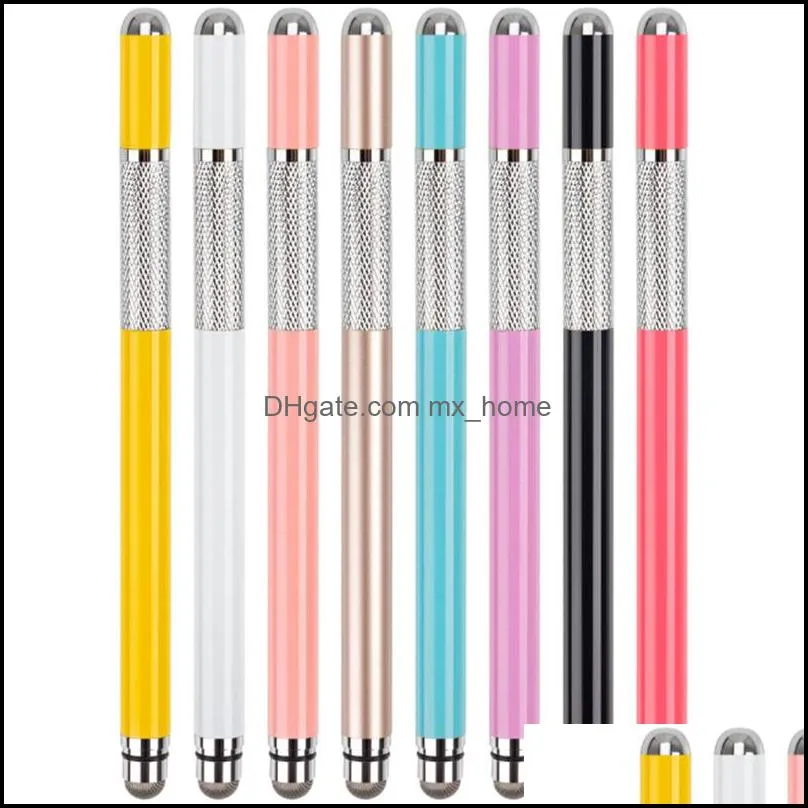 Other Pens Writing Supplies Office & School Business Industrial Disk Capacitance Pen Stylus Double Head For Cellphone Mobilephone Tablet Can