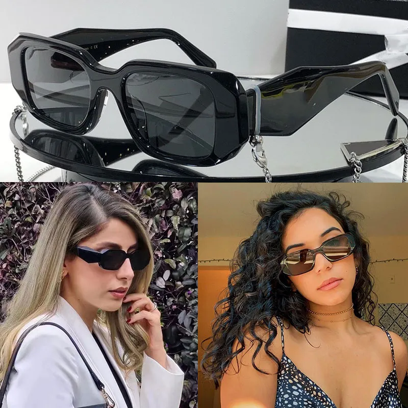 Lunettes de soleil officielles pour femmes P maison PR 17WS lunettes de créateur dames style de scène de haute qualité mode concave-convexe cadre de miroir en ligne tridimensionnelle 17WF