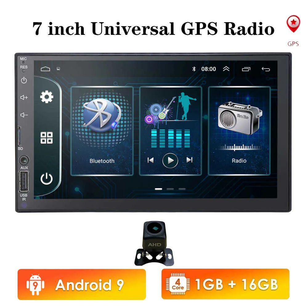 Evrensel 2Din Araba Ses Multimedya Oyuncu 7 inç Dokunmatik Ekran Autoradio Stereo GPS WiFi Oto Radyo Android Video Headunit
