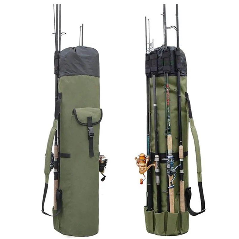 Båt Fiske Rods Portable Oxford Cloth Rod Bag Multi-Function Pole Storage Outdoor Reel Tillbehör Case Holder