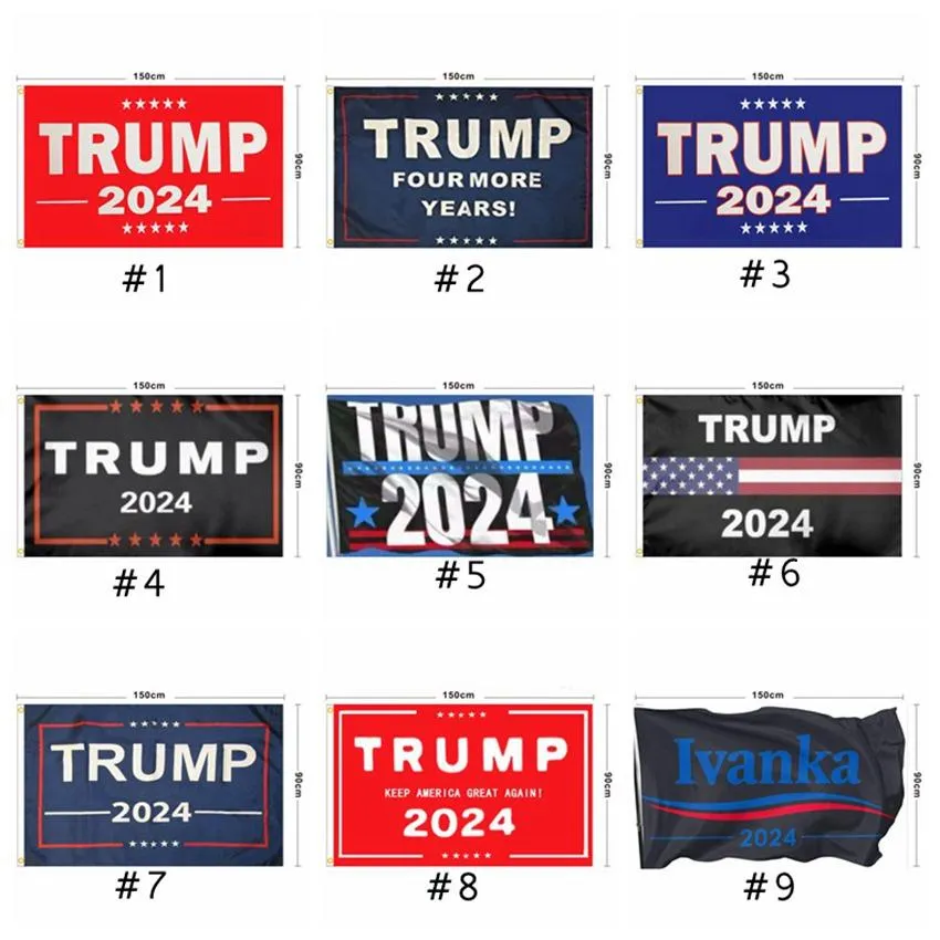 트럼프 플래그 2024 선거 플래그 배너 도널드 트럼프 플래그 America Great Again Ivanka Trump Flags 150 * 90cm
