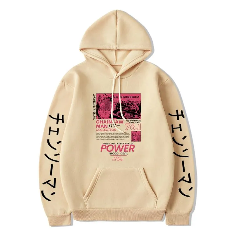 Japan Anime Chainsaw Man Power Sweatshirt Manga Denji Pullover