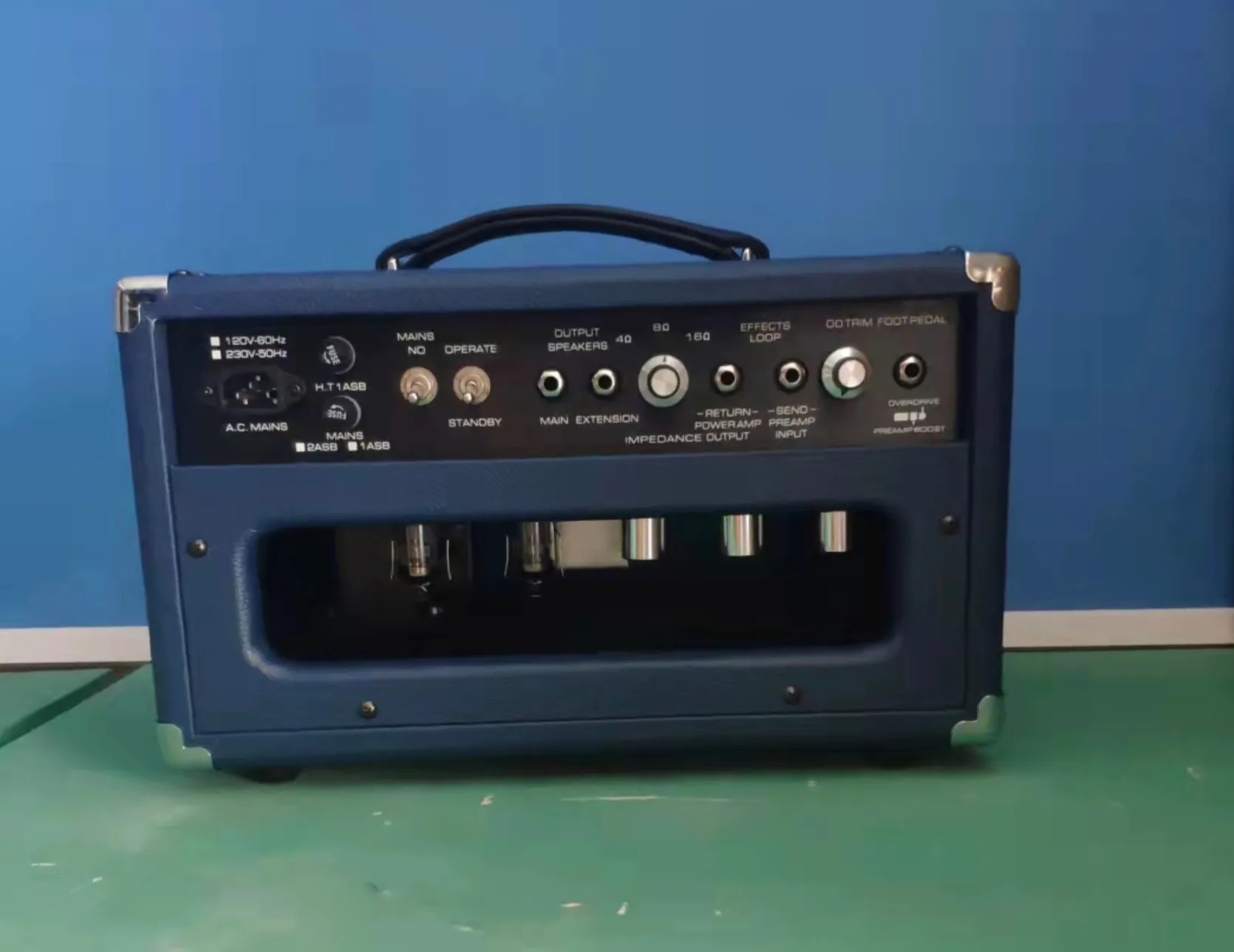 Custom Grand G Ods 20W Handmade Guitar Amp Head Blue Tolex, JJ