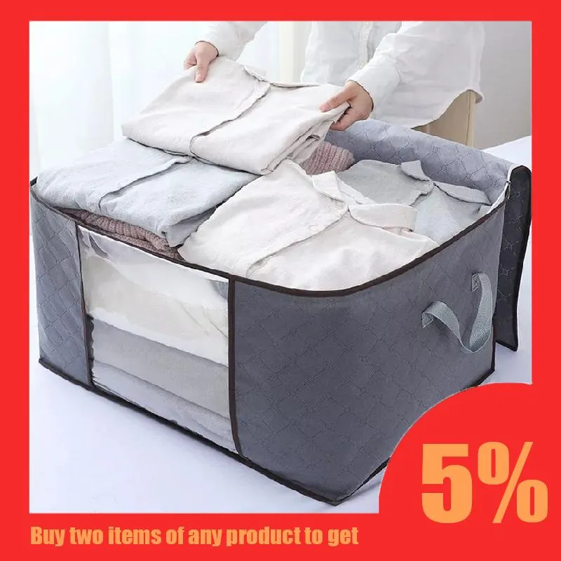 Storage Bags Non-Woven Bag Household Quilt Box Bedding Clothing Packaging Organizer Travel Accessories Closet