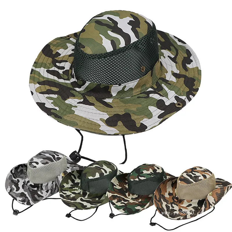 Large Camo Fishing Cap With Wide Brim For Outdoor Sun Protection And Mens  Fashion Neck Accessories From Lichunxing, $3.25