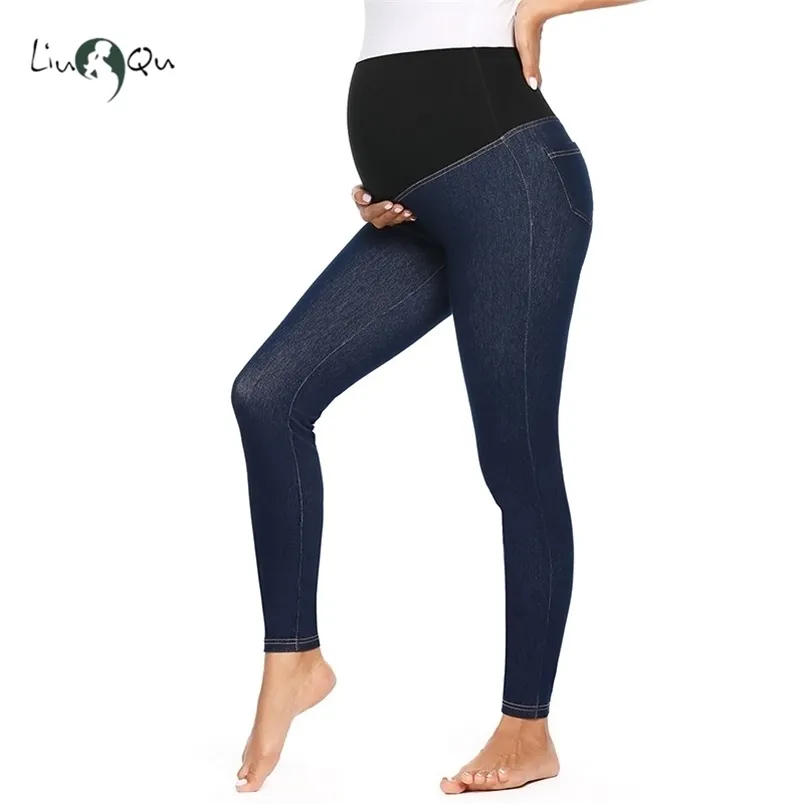 Damska dżinsy dżinsy Super Stretch Slim Fit Down Dźwięki Dla Kobiet Wysoka Talia Jean Legginsy z kieszeniami Skinny 210918