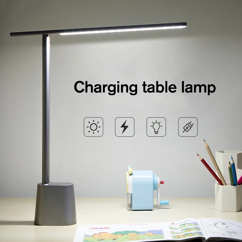 Lampada da tavolo pieghevole per l'apprendimento degli occhi con illuminazione intelligente Luce a led per protezione degli occhi da lettura con ricarica desktop USB