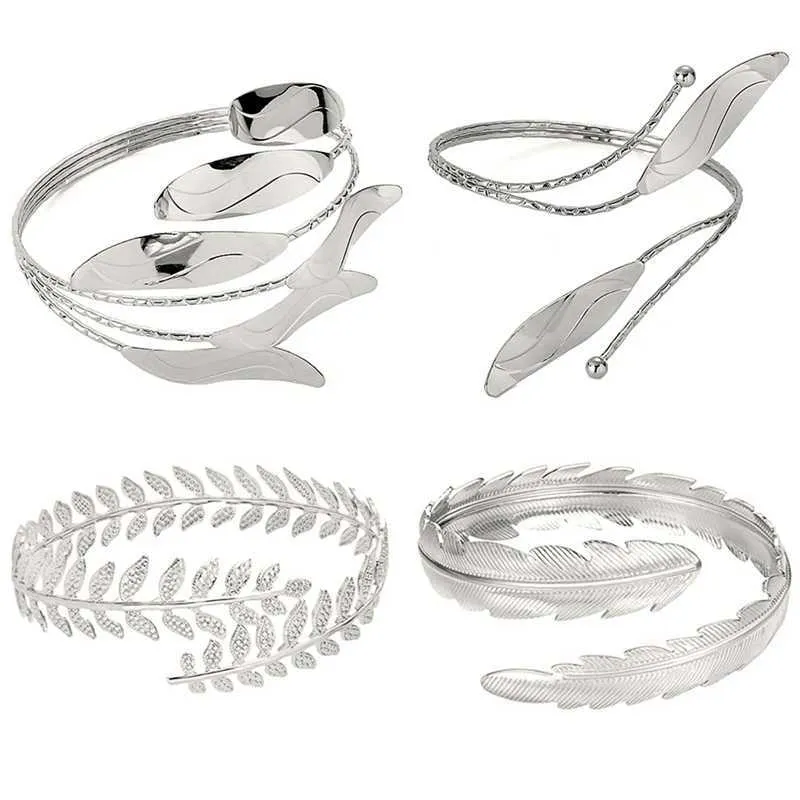 Lot De 4 Bracelets De Bras Réglables - Style Bohème Doré - Pour Femme - Fêtes, Festival Et Quotidien