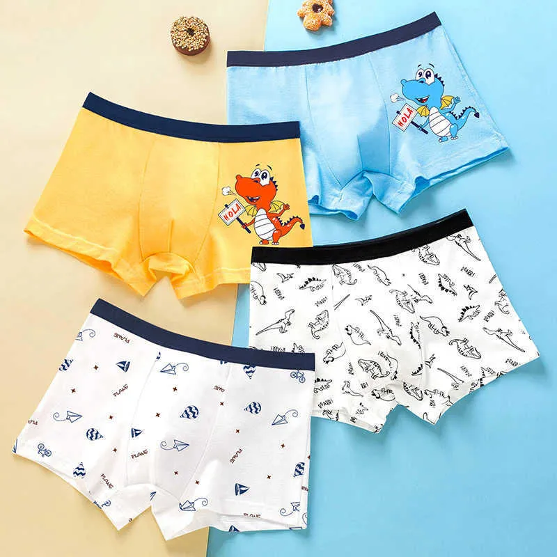 Set Of 4 Cute Cotton Boxers For Teenage Boys Breathable Panty Shorts With  Cuddly Cartoon Design Ideal For School And Playtime From Cong05, $13.14