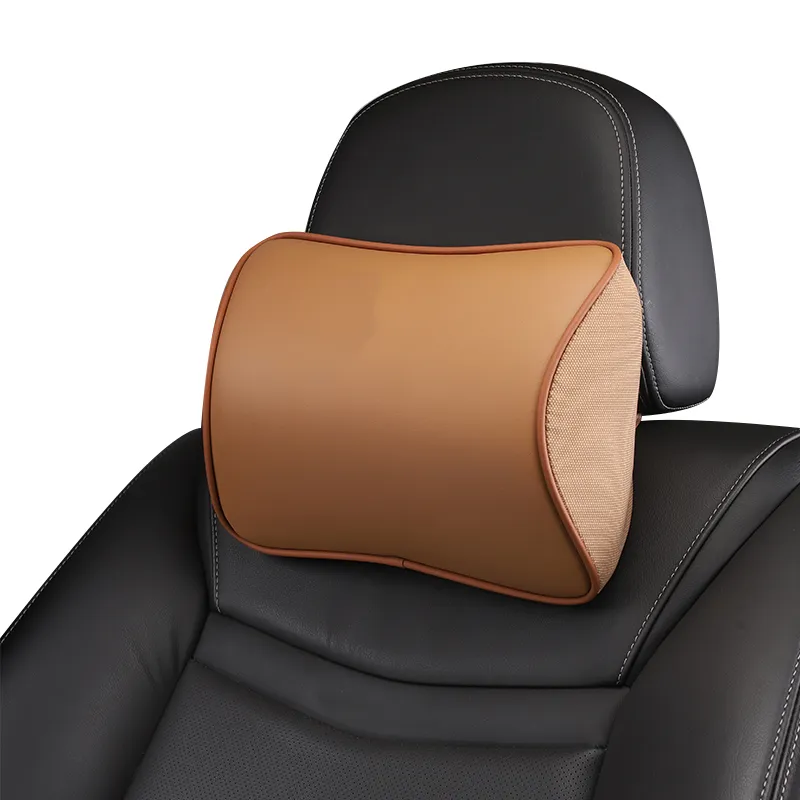 au-kee Car Seat Cushion Leather Cover Memory Foam Office Chair Mat