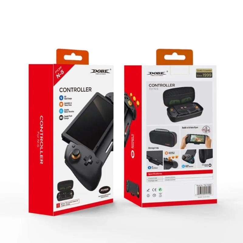 Oyun Denetleyicileri Switch gamepad için joysticks el tipi kavrama çift motor titreşimi yerleşik 6 eksenli gyro tasarımı ST ile