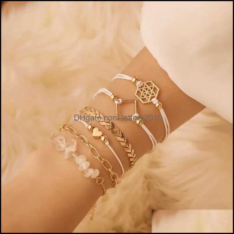 Lien Jewelrylink Chaîne Mode Femmes Perles À La Main Bijoux Étoile À Cinq Branches Motif Imprimé Bracelets Arbre Boutons Charmes Pour Amour Coeur Br