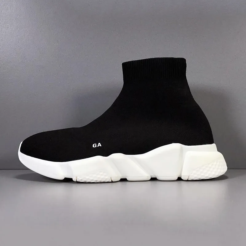 Socks Shoes Men Women Sneaker Fashion Speed Triple Black White