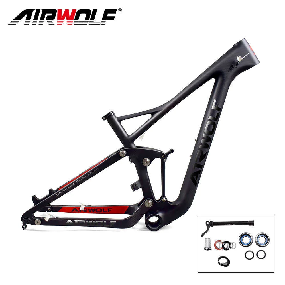 29er Mtb Frame Suspension Travel 122mm OEM Painting Carbon Mountain