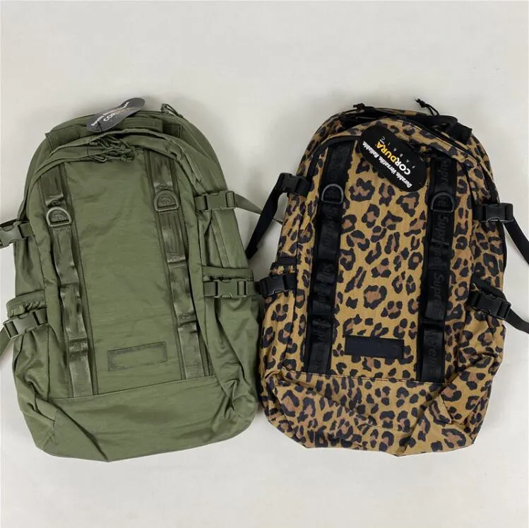 Unisex Backpacks Fashion Leopard Grain Handbag Gym Back Packs Large Capacity School Bags Travel Neck Pouch 