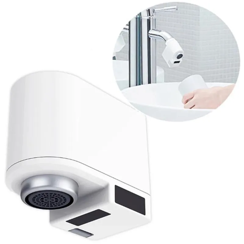 Küchenarmaturen Hochwertiger Smart Sensor Wasserhahn Infrarot Automatischer Wassersparhahn Anti-Überlauf Badezimmer Induktiv