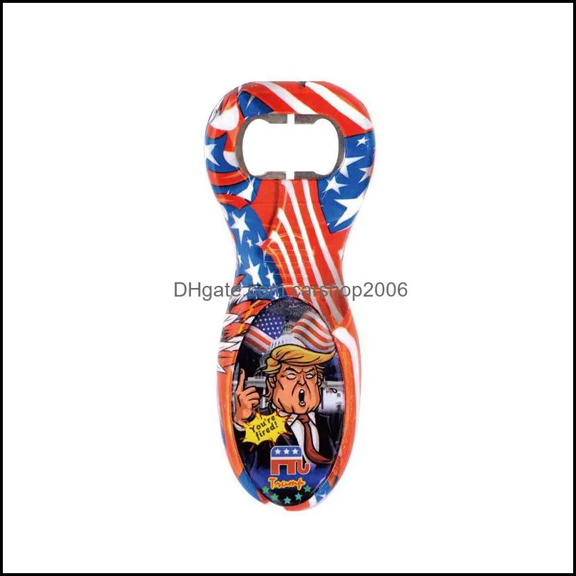 Donald Trump Bottle Opener Printing Sound Voice Funny Personalize Bottle Opener Novelty Toy Beer Bottle Openers Kitchen Tool DBC