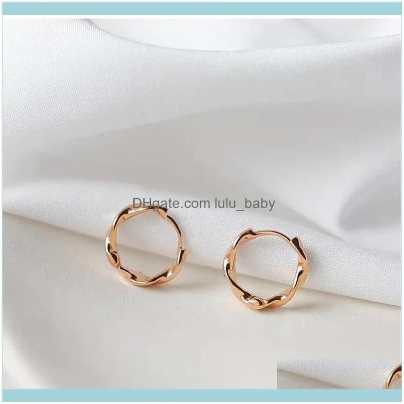 Jewelryclassic Small Round Pearl Gold Ring örhängen Punk Enkel koreansk version av damsmycken Hoop Hie Drop Delivery 2021 Pzooz