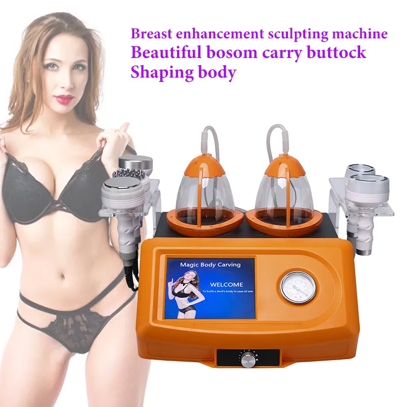 5 in 1 Elektrische vacuüm RF Therapie Lifting Breast Enhancer Massage Cup Uitbreiding Pomp Body Shaping Slimming Machine