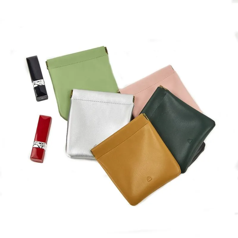 Sacs à cosmétiques cas dames Portable Pu cuir rouge à lèvres pochette Mini maquillage beauté sac sac pour sac à main