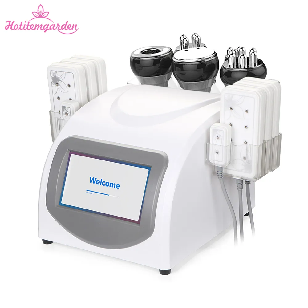 Ultrasone cavitatie vacuüm lichaamsvorm RF radiofrequentie huid draai 650nm diode lipo laser afslank machine