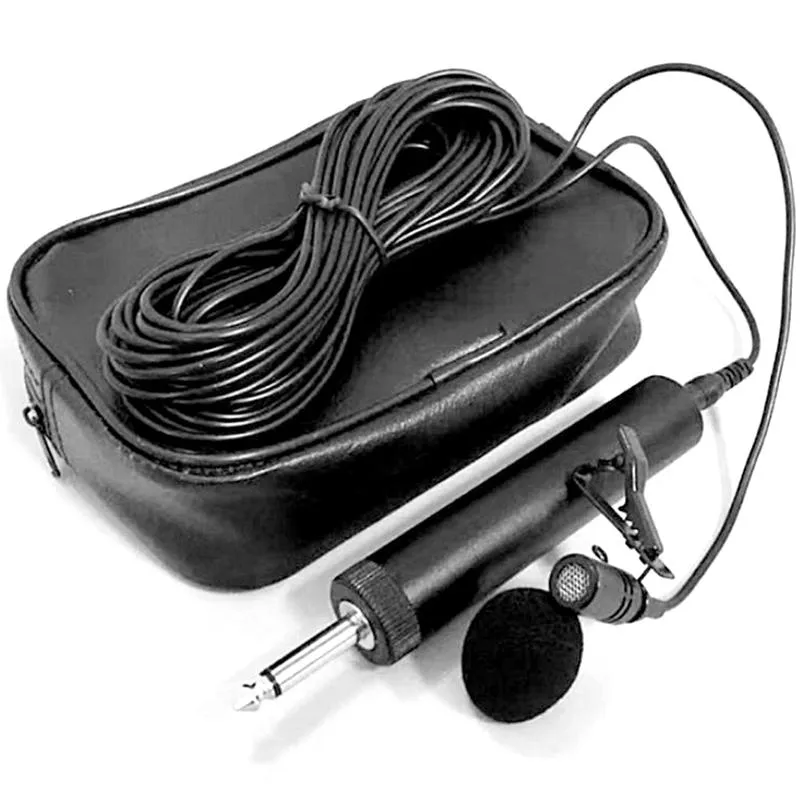 Micrófonos de 6,5 mm Micrófono Micrófono para ERHU Saxofón Instrumento musical de violín Eco-Friendly Lavalier Solapa Micro