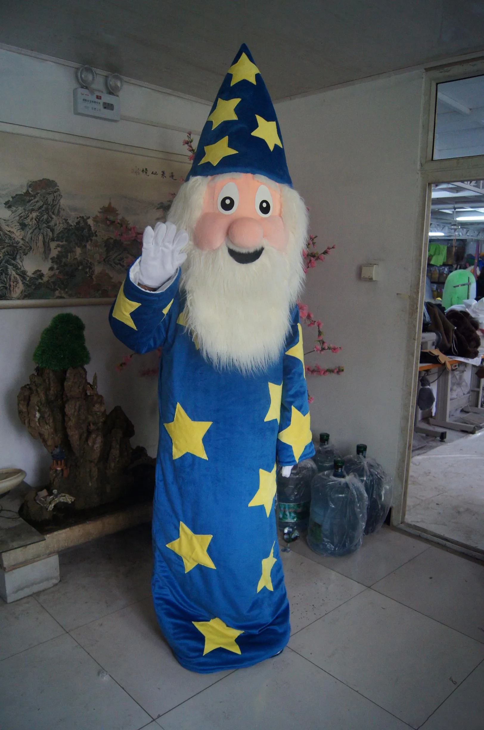 Costume de mascotte de père noël d'Halloween de qualité supérieure personnaliser le personnage de thème d'anime de dessin animé taille adulte déguisement de carnaval de noël