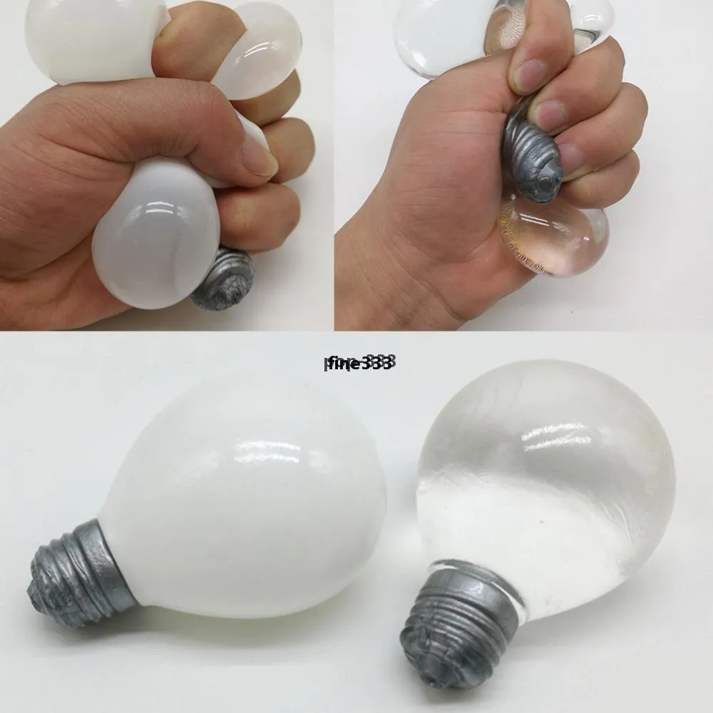 Light Bulb Squeeze Ball Magic Vent Toys Stress Reliever Toy Squish Lamp Splat Novelty Funny Squishies