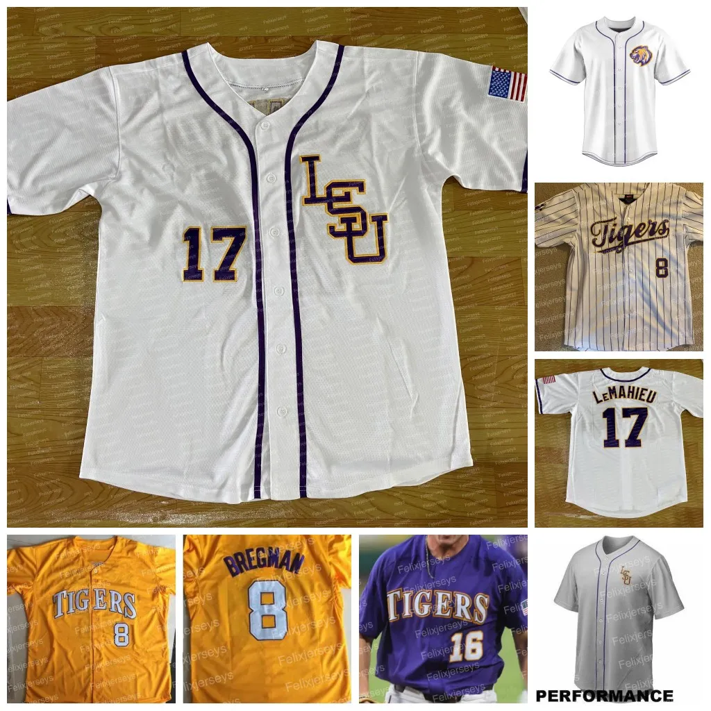 White lsu baseball shop jersey