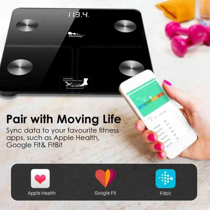 Uten Bluetooth Scales Floor Body Weight Bathroom Scale Smart