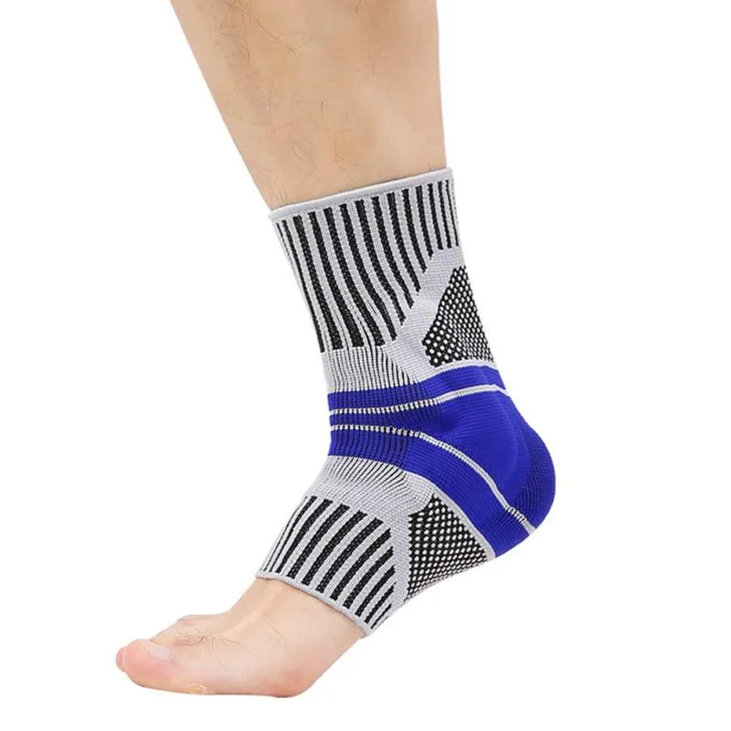 Ankle Support Brace Compression Sleeve With Silicone Gel Reduce Foot Swelling Pain Relief From Plantar Fasciitis Achilles Tendon