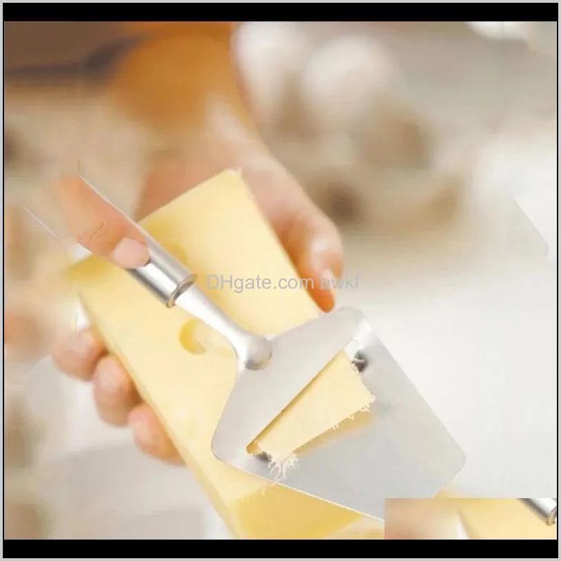 Kitchen Dining Bar Home Gardenplane Stainless Steel Plane Slicer Butter Grater Cheese Cake Knife For Cooking Kitchen Tools Sier Color Drop