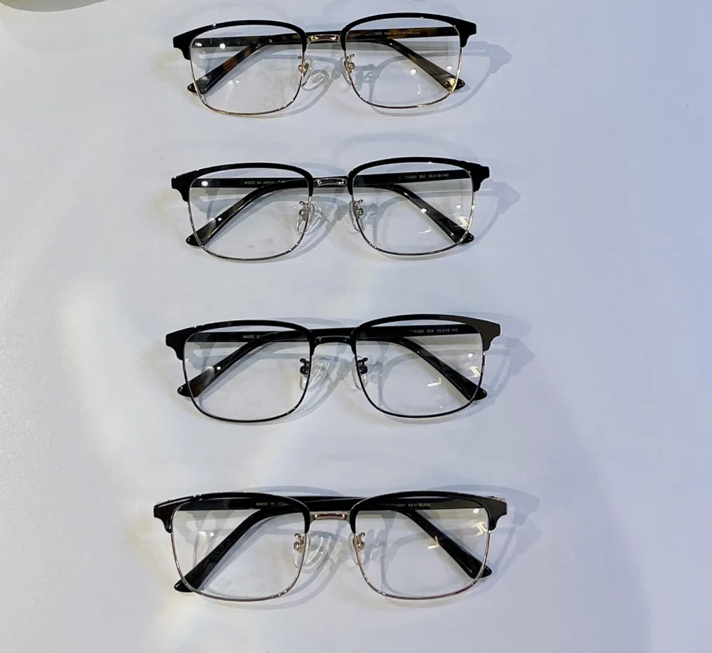 Fashion Square Eyeglasses Frames 0130O Optical Glasses Transparent Lens Men Eye Wear with Box
