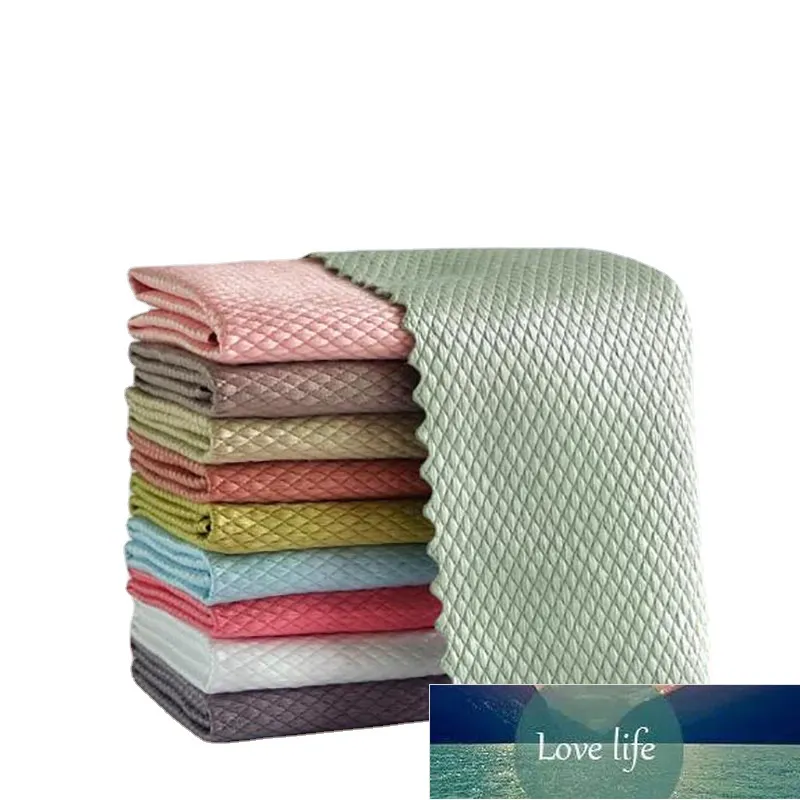 Bamboo Cleaning Cloths: Fish Scale Microfiber Cleaning Rags