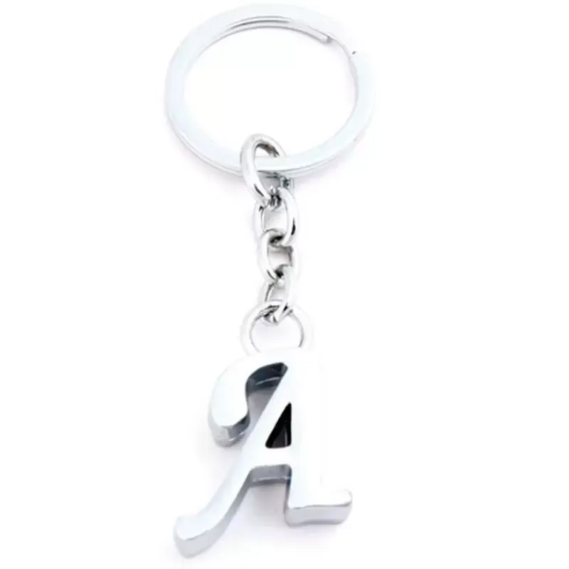 Alphabet English Letters Initial Charms Keychain Key Ring Wedding Birthday Party Favors and Gifts Free