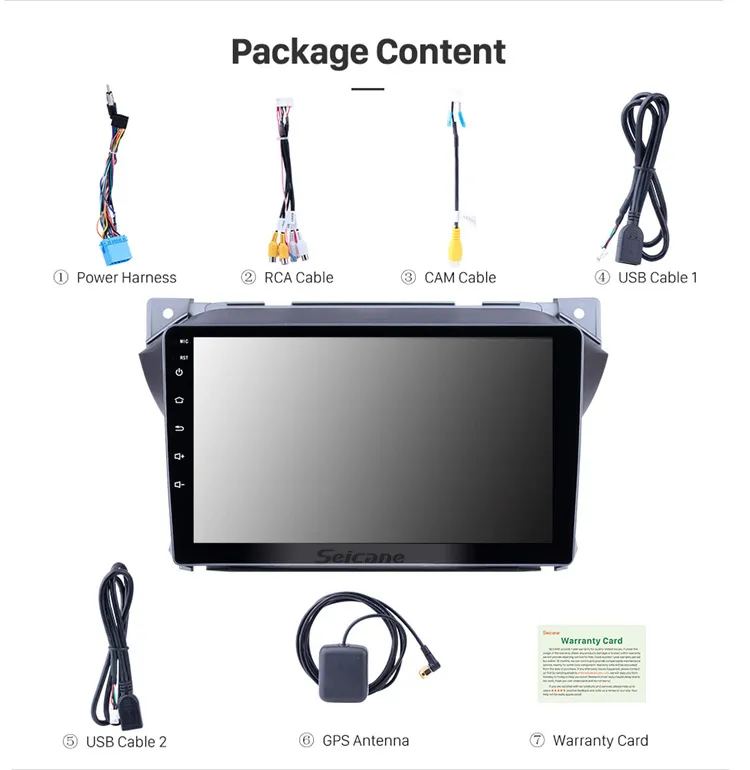 9 inch Android 8.1GPS Navigation for 2009 2010 2011 2012 2013 2014 2015 2016 Suzuki alto Support Mirror Link 3G Bluetooth USB
