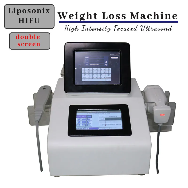 Double écran HIFU Liposonix 2 dans 1 amincissant la grosse perte de retrait de ride d'ultrason de machine des années de garantie