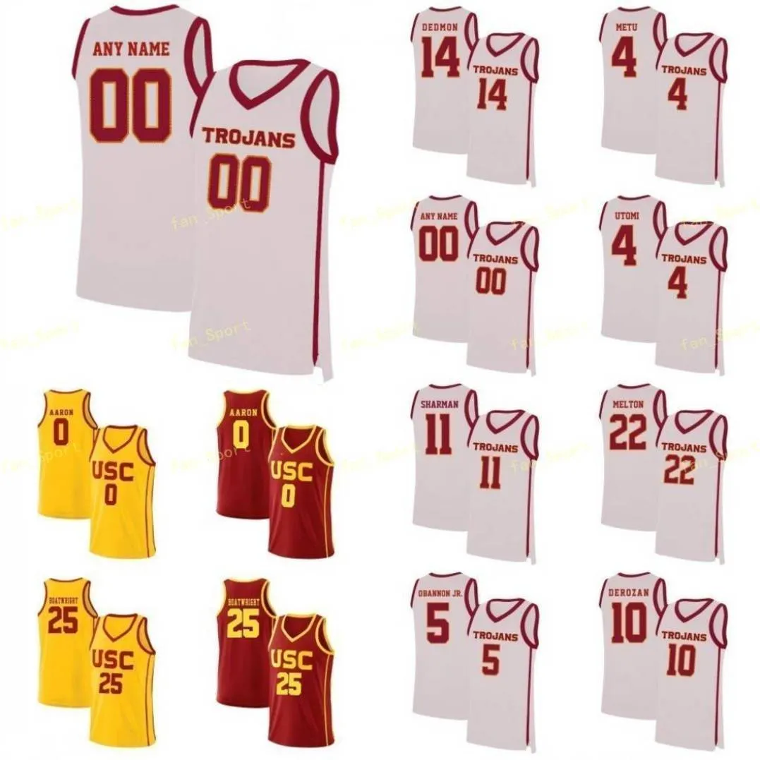 NCAA College USC Trojans Basketballtrikot 31 Nick Rakocevic 32 O.J.Mayo J'raan Brooks 33 Lisa Leslie Custom Ed