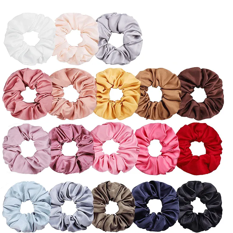 38 stilar sammet scrunchie kvinnor tjejer elastiska hår gummiband tillbehör tie rep lady hästsvans hållare m3630