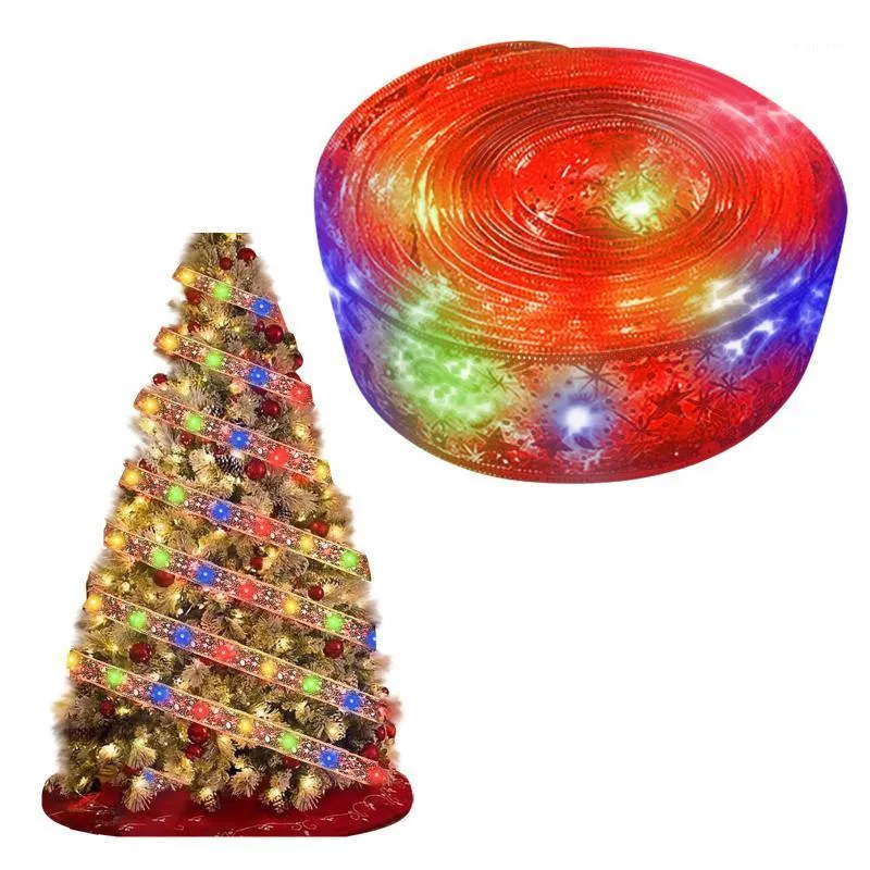 Confezioni regalo Led Impermeabilizza Alimentato a batteria Decorazione per feste di Natale Pend albero per appendere luci per interni ed esterni