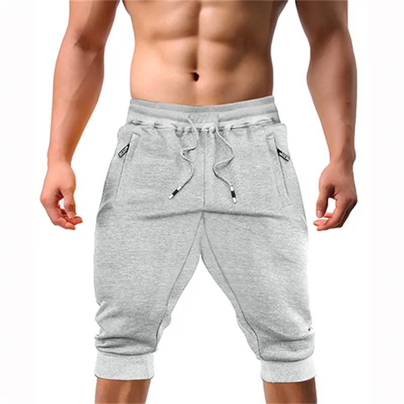 TACVASEN Casual Shorts 3/4 Jogger Capri Pants Mens Breathable