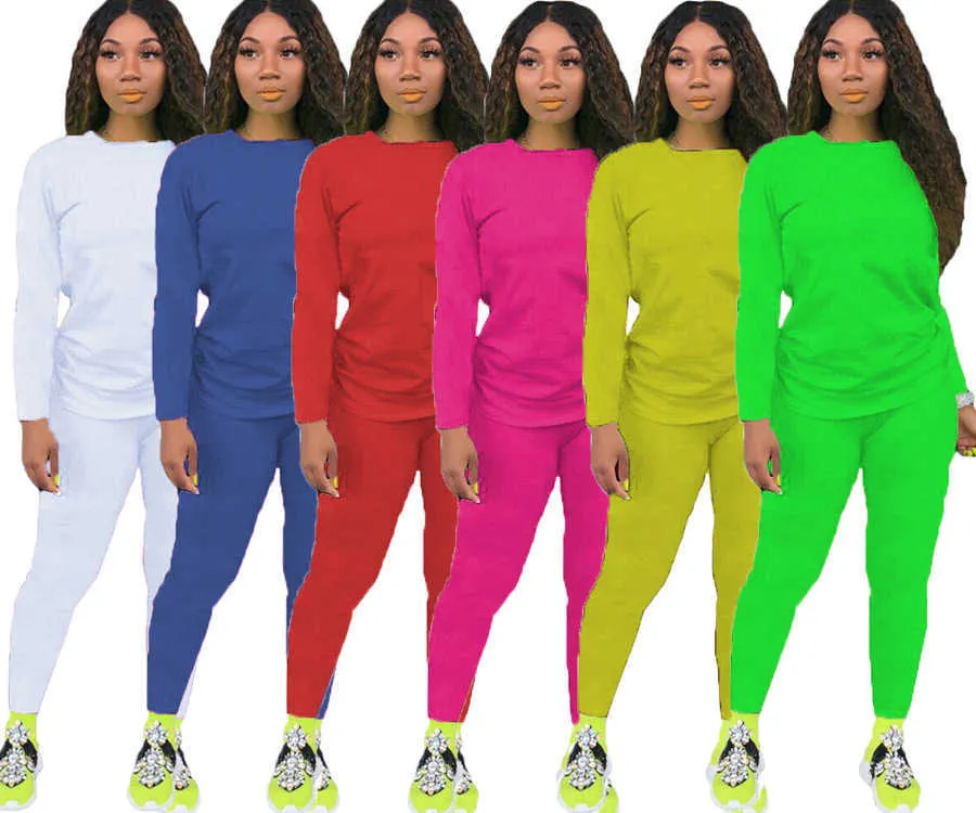 Kadın Trailsits 2 İki Parça Kıyafet Uzun Kollu Desinger Jogger Set Kazak Giyim Sıradan Sonbahar Spor Plus Boyut Giyim 888