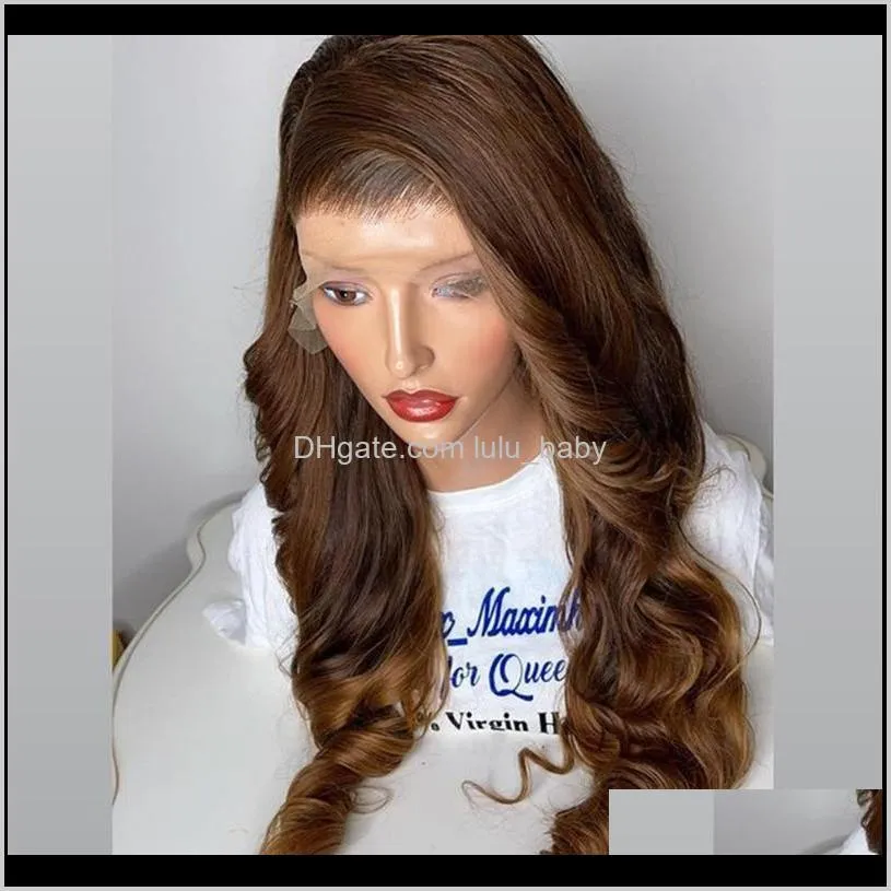 mongolia wave chocolate 13x4 lace front human hair wigs with hairline ombre orange silk top lace wigs remy 180% bleached knots