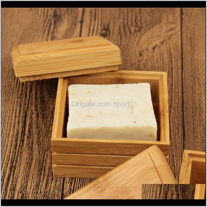 natural bamboo soap dish box bamboo soap tray holder storage soap rack plate box container for bath shower bathroom