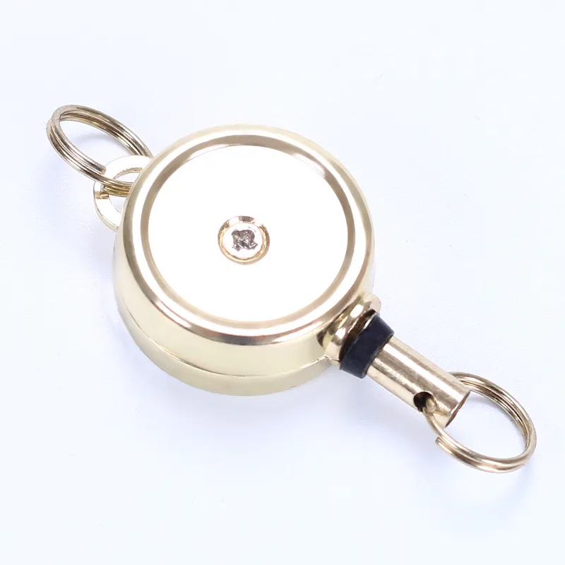 DHL Retractable Metal Keychain Bags White/Black Lanyard Id Holder  Retractable For Name Tags, Badges, And Reels From Wendy2019aa, $0.69