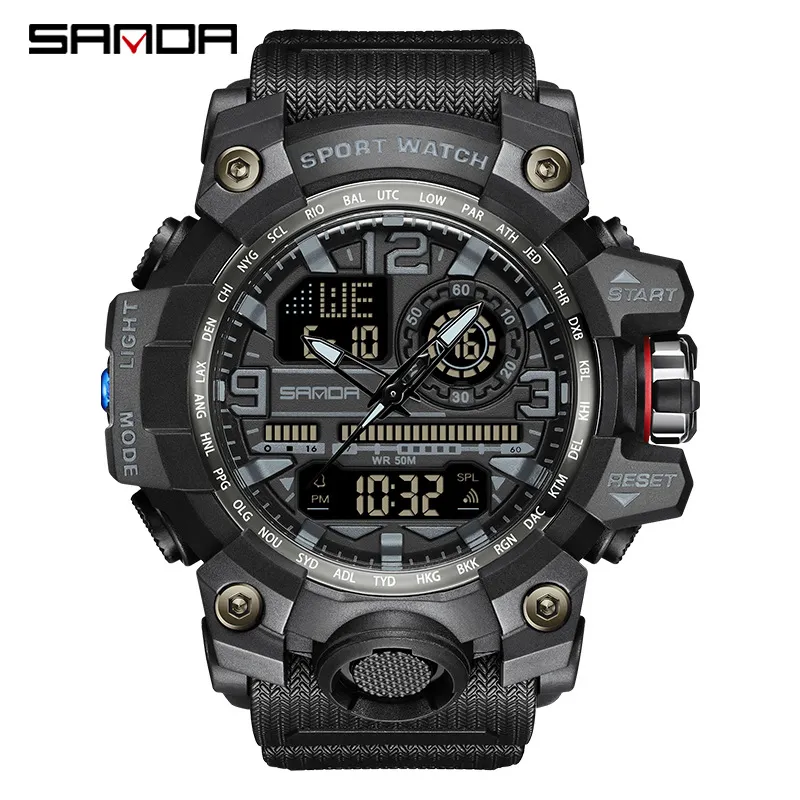 Watch Men G Style Waterproof Sports Watches S-Shock Men's Analog Quartz Digital Watches